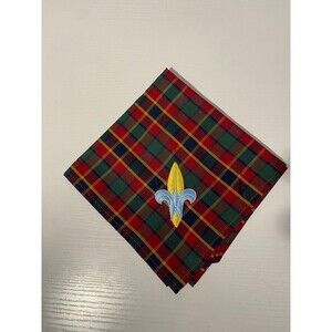 Official BSA Webelos Cub Scout Plaid Neckerchief Scarf Logo